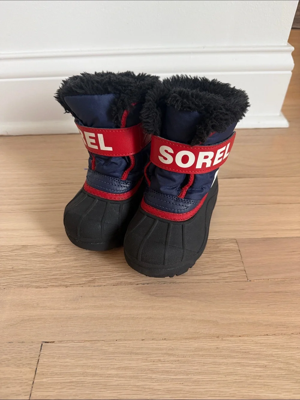 Sorel Kids Navy, Red and Black Snow Boots